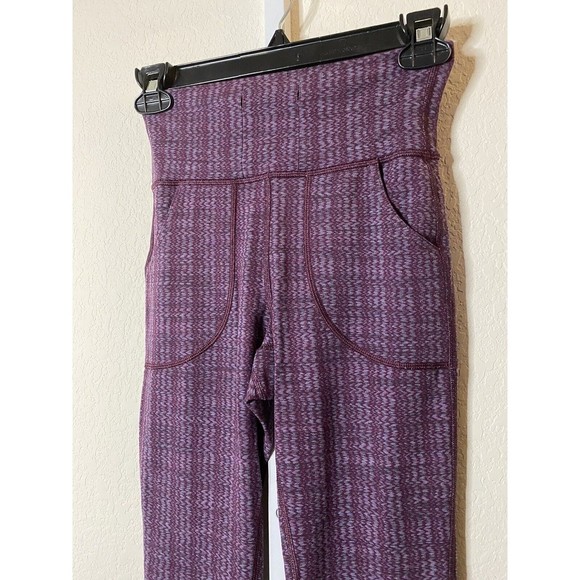 Lululemon Skinny Will Pant *Textured Ziggy Wee September Plum Sz 4 - Picture 2 of 7